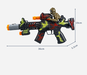 Pistolet à pulvérisation électrique Luckykoo pour enfants, jouet pour garçons, son, lumière, musique, pistolet mitrailleur en plastique - Product Image 5