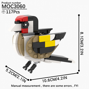 Blocchi da Costruzione MOC Animali della Fattoria Uccelli Pappagalli Rondini Giocattoli Fai-da-Te per Bambini MOC3057-MOC3068 - Product Image 5