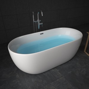 <span class=keywords><strong>Baignoire</strong></span> autoportante rectangulaire en <span class=keywords><strong>acrylique</strong></span> <span class=keywords><strong>de</strong></span> 67 "avec égouttoir Bain à remous économique pour hôtel <span class=keywords><strong>ou</strong></span> salle <span class=keywords><strong>de</strong></span> bain - Product Image 3