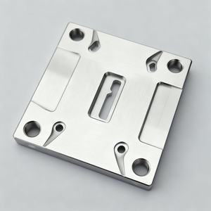 Plaque de montage en acier inoxydable sur mesure avec découpes de précision et trous pour vis, pour assemblage mécanique - Product Image 3