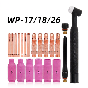 ชุดอุปกรณ์เชื่อม TIG ครบชุด WP-17/18/26 หัวเชื่อม หัวจับเซรามิก ฝาครอบเซรามิก ตัวจับหัวเชื่อม ระบบระบายความร้อนด้วยอากาศ หัวเชื่อมแบบงอ สำหรับงานโลหะ - Product Image 1