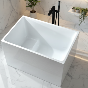 <span class=keywords><strong>Baignoire</strong></span> autoportante rectangulaire moderne australienne pour bain profond intérieur, petite <span class=keywords><strong>baignoire</strong></span> blanche domestique - Product Image 3