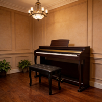 Good Quality Professional 88-Key Digital Upright Piano with 3 Pedals Hammer Action Case-China Made