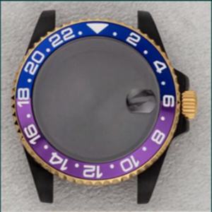 Boîtier de montre en acier inoxydable 316L massif avec verre saphir, étanche 5 ATM, mouvement mécanique automatique NH35/NH36, pièces de montre - Product Image 1