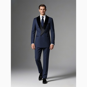 Wholesale Men's Business <b>Suits</b> Italian Style 3-Piece Regular Fit Notched Collar Solid Casual Life (Blazer+Vest+Pants) Breathable - Product Image 1