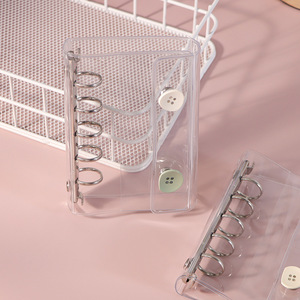 Vente en gros PVC transparent haute transparence économique classeur M5 5 anneaux bricolage bouton classeur <span class=keywords><strong>Album</strong></span> <span class=keywords><strong>Photo</strong></span> pour cadeau - Product Image 3