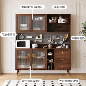 Aparador de madera maciza de 900 mm de altura, mueble de almacenamiento multifuncional para cocina y comedor, estación para condimentos - Product Image 2