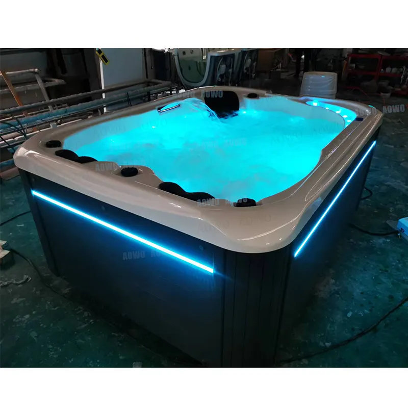 Yacuzzi exterieur driehoek hot tub spa jacouzi functie outdoor jakuzi spa voor 3 personen tuin hydrotherapie zwembad 6322