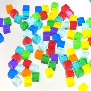 Cubos de Plástico para Contar, Pequeños Dados Acrílicos para Contar Historias, Juego de Bloques para Juegos Educativos y Recuerdos de Fiesta - Product Image 1