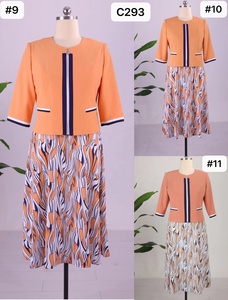 Factory Wholesale Turkey Women Office Dress Africa Clothes Plus Size Print Church 2 Pieces Suits Dresses for Women - Product Image 6