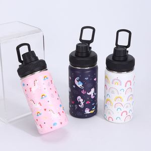 12Oz Stock BPA Free Portable Student Anti-Drop Cartoon Children's 304 Double-Layer Vacuum Space Water Cup Bottle - Product Image 4