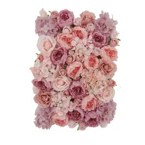 Toptan hunging plastik çiçekler-FW46-080 40X60cm sıcak satış plastik ızgara çiçek duvar düğün yapay çiçekler tedarikçisi