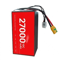 Baterai Lithium Drone Pabrik Asli 320Wh/kg 27000mah 15C Baterai Drone Solid State Kustom Baterai Li-ion