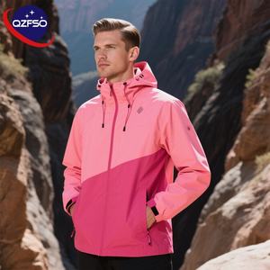 Chaqueta Softshell con capucha y logotipo personalizado, funcional, impermeable, transpirable, a prueba de viento, para exteriores, senderismo, pesca, montañismo, informal - Product Image 1