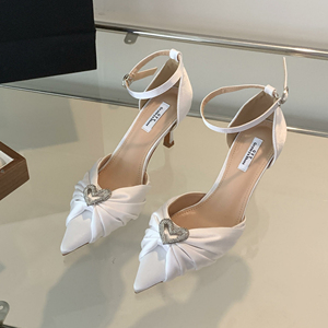 2024 Spring New Pointed High Heel Wedding Shoes Shoes Factory Hot Sale - Product Image 4