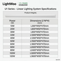Baron Einzelhandelsgeschäft LED Lineares Beleuchtungssystem Nahtlos Verbindbare Profilleuchte Deckenlampe 3CCT OEM ODM Kommerziell Supermarkt