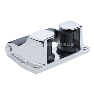 Support de guidage de câble à double roue brillant en acier inoxydable 316 pour la modernisation et la rénovation des équipements marins - Product Image 2