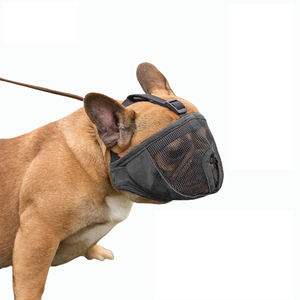 개를위한 조정 가능한 총구 짧은 주둥이 개 총구 불독 총구 안티 물린 안티 짖는 - Product Image 1