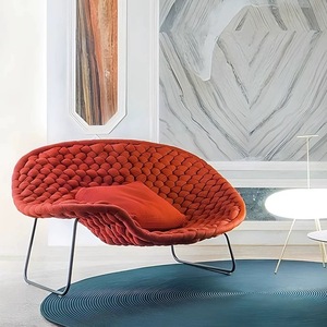 Modern Outdoor Leisure <b>Furniture</b> Patio Stainless Steel <b>String</b> Rope Rocking <b>Garden</b> Chairs - Product Image 2