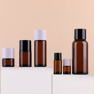 Trong Kho 30Ml Hổ Phách Chai Thủy Tinh Với Cap Và Tinh Dầu Và Hương Thơm Serum Lọ Cho Mặt Kem - Product Image 3