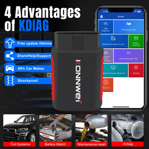 Lecteur de code OBD2 Konnwei Kdiag, outil de diagnostic complet pour Nissan, BMW, BENZ, Toyota, <span class=keywords><strong>Audi</strong></span>, tous gratuits - Product Image 3
