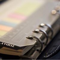 Organisateur de journal de 7 pouces, carnet de notes A6, classeur à 6 anneaux, feuille de protection transparente flexible