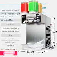 Machine à glace en flocons compacte coréenne 110V/220V Économie d'énergie pour la maison et la préparation de desserts de fête