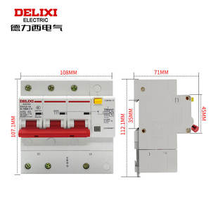 Delixi สวิตช์ DZ47LE-125 3P สามเฟส3P อากาศพร้อมอุปกรณ์ป้องกันการรั่วซึม380V เบรกเกอร์วงจร - Product Image 1