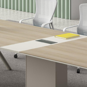 Bằng Gỗ 6 8 10 Người Hình Chữ Nhật Bàn Hội Nghị Mà Không Cần Lưu Trữ Không Gian Mở Bàn Văn Phòng Cho Các Bệnh Viện Trường Học Khách Sạn - Product Image 5