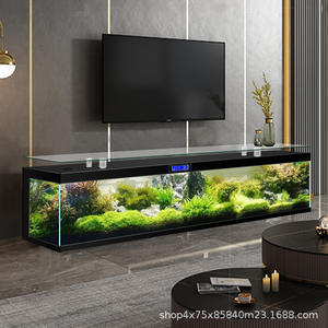 אולטרה-ברור מחשב אקווריום טלוויזיה ארון להתאמה אישית בר דג שולחן דגים טנק שולחן-עצמי במחזור עצמי עצלן רצפה-רכוב קיר - Product Image 6