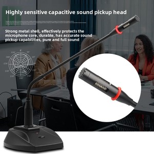 Chuyên Nghiệp Cổ Ngỗng Có Dây Hội Nghị <span class=keywords><strong>Microphone</strong></span> Cardioid Cực Máy Tính Để Bàn Máy Tính Khuếch Đại Cho Cuộc Họp Phát Sóng Bài Phát Ngôn - Product Image 3