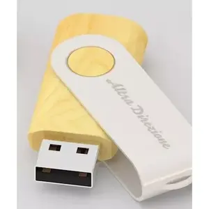 Gadget Personalizzati USB Twister in Legno Rotante - Product Image 3
