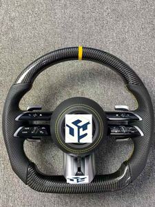 Volant en fibre de carbone pour Mercedes Benz A-MG W117 W220 Bra-bus W140 S550 W217 CLS W257 - Product Image 3