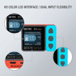 B6neo SkyRC 200W 10A DC PD คู่อินพุตอัจฉริยะสมดุล discharger สำหรับ1-6S Lipo lihv แบตเตอรี่ - Product Image 2