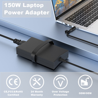 Adaptateurs de chargeur pour ordinateur portable 150W 19V 7.7A 4.5*3.0MM Chargeurs d'ordinateur portable pour DELL PA-5M10 J408P DA150PM100