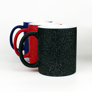 Rosso nero blu 11Oz 350ml sublimazione Glitter Magic Ceramic day gift san valentino manico rotondo regali personalizzati decorazione della <span class=keywords><strong>casa</strong></span> tazza - Product Image 2