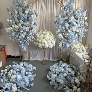 Ifg Hot Bán nhân tạo Lụa Màu Xanh tú cầu hoa vòm sắp xếp đám cưới - Product Image 4