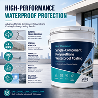 Revêtement imperméable en polyuréthane monocomposant, membrane liquide imperméable en PU pour toit, salle de bain, sous-sol, béton