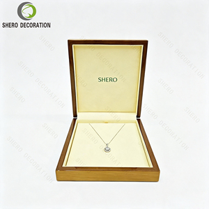Luxury Lacquered Wooden Jewelry <b>Box</b> Custom Logo Wood Jewellery <b>Box</b> For <b>Necklace</b> Ring <b>Gift</b> Packaging Factory Direct - Product Image 5