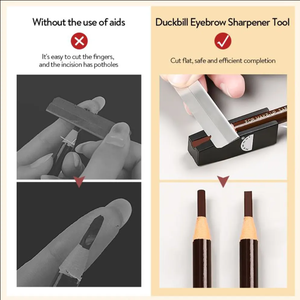 Massa dễ thương phong cách mỹ phẩm làm đẹp lông mày bút chì mài phẳng bút cuộn kim loại vật liệu nhựa lông mày Son môi ứng dụng - Product Image 3