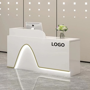 Mostrador de Recepción Pequeño para Cajero, Estilo Minimalista Moderno, para Tiendas de Ropa, Supermercados, Salones de Belleza y Peluquería - Product Image 3