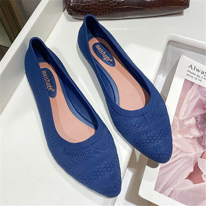 Classic Style <strong>Pointed</strong> <strong>Toe</strong> Women's <strong>Flat</strong> Shoes New Assorted Colors Shallow Mouth PVC Fashionable for Summer Spring and Autumn - Product Image 1