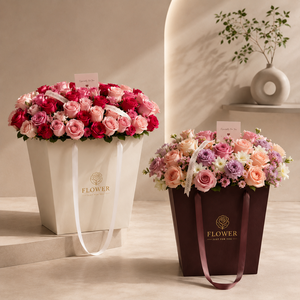 Sacchetto di Carta Ecologico Personalizzato con Logo per Confezioni Floreali, Impermeabile, per Bouquet e Regali - Product Image 2