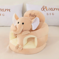 Coussin d'apprentissage pour bébé en peluche en forme d'éléphant, canapé pour enfant / housse de canapé-lit pour enfant, fourni par l'usine