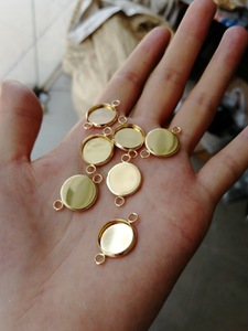 Stainless Steel 14mm Round Gold Cabochons Base Tray Bezels Blank Setting <strong>Supplies</strong> for <strong>Jewelry</strong> Making Findings Bracelet Pendant - Product Image 2