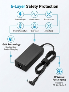 Adaptador de Corriente CA de 19.5V 3.33A 65W, Cargador de Laptop con Punta Azul de 4.5x3.0mm para Pavilion 11/13/15, Material Ignífugo para <span class=keywords><strong>PC</strong></span> - Product Image 6
