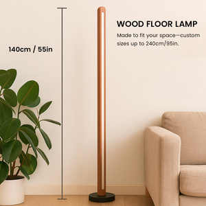 <span class=keywords><strong>Lampadaire</strong></span> de restaurant en bois massif naturel, forme arche carrée, vente en gros usine pour canapé, chambre, architectes d'intérieur CE SAA RCM - Product Image 3