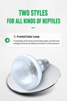 Lampe chauffante UVB pour tortues, lampe solaire à spectre complet pour reptiles, lampe chauffante UVA, lampe à décharge de gaz en verre, supplément de calcium pour lézards et tortues