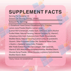 SUNI OEM ODM Fabrik preis Glutathion Oral Dis solving Film Kollagen Candy Film Supplement Haut aufhellung Oral Mouth Film - Product Image 2