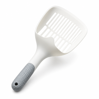 Pelle à litière pour chat en plastique PP à long manche, moderne, durable, sans parfum, facile à nettoyer, accessoire pour bac à litière grand format, modèle renforcé ZX0126